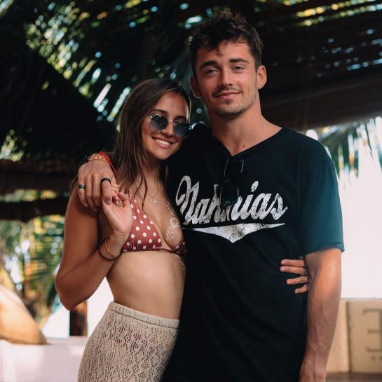 Charles Leclerc and Charlotte Siné (©Instagram)