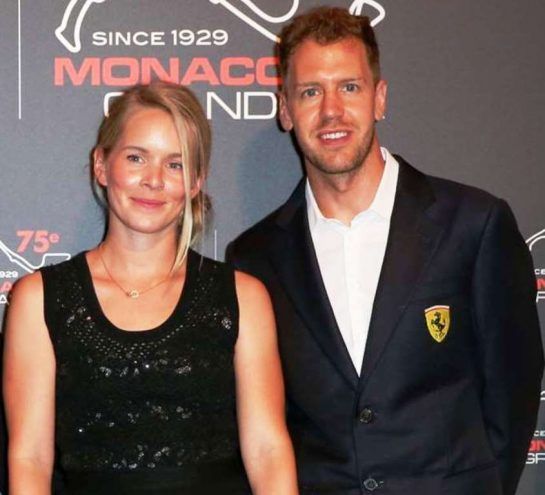 Hanna Prater and Sebastian Vettel attend an event together