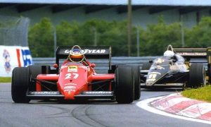 Alboreto steers Ferrari #27 to a win in Canada