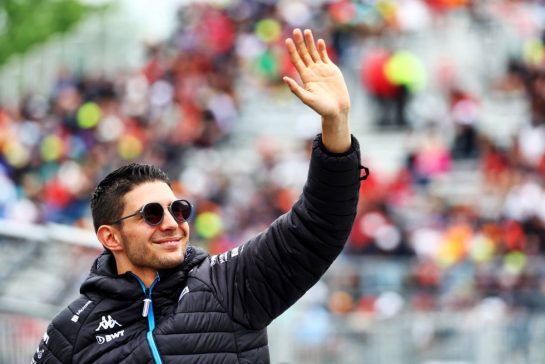 Esteban Ocon (FRA) Alpine F1 Team on the drivers' parade.
18.06.2023. Formula 1 World Championship, Rd 9, Canadian Grand Prix, Montreal, Canada, Race Day.
 - www.xpbimages.com, EMail: requests@xpbimages.com © Copyright: Coates / XPB Images